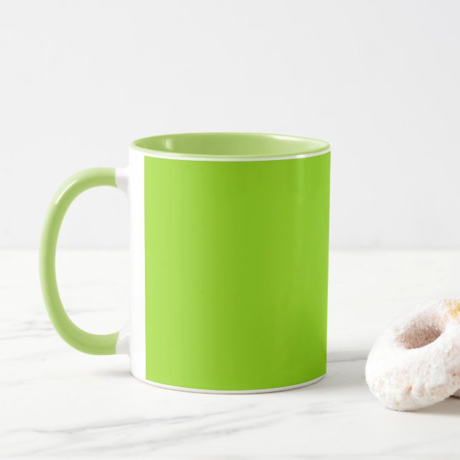Mug Simple vert uni (Avec donut)