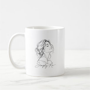 Mug Simplement Moi – Ligne Artistique Femme Élégante