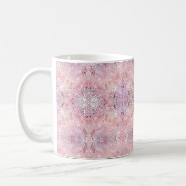 Mug Simples toiles d'araignées roses mignonnes Whimsic (Gauche)