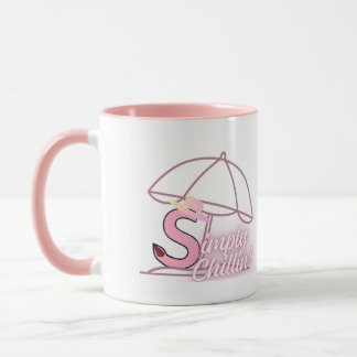 Mug " Simply Chillin " (Rose) par Kriyas Collection