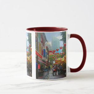 Mug Singapour - vieux et nouveau