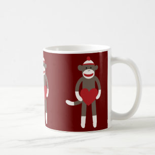 Mug Singe à soie mignonne avec Casquette tenant le coe