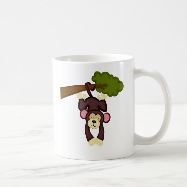 Mug Singe accrochant mignon (Droite)