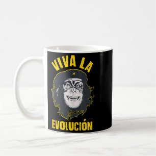 Mug Singe Chimpanzé Viva La Évolution Révolution Amusa