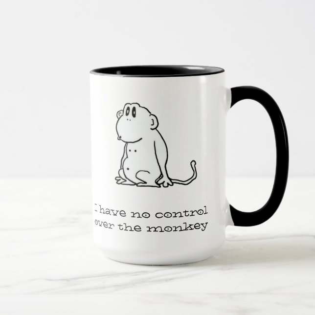 Mug Singe de bande dessinée (Droite)