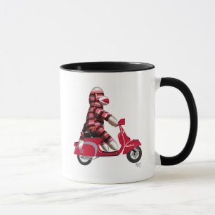 Mug Singe de queue sur cyclomoteur