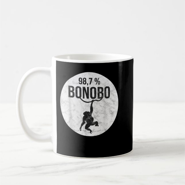 Mug Singe drôle avec ADN Bonobo Chimpanzé (Gauche)