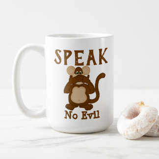 Mug Singe Drôle Parler Pas De Mal