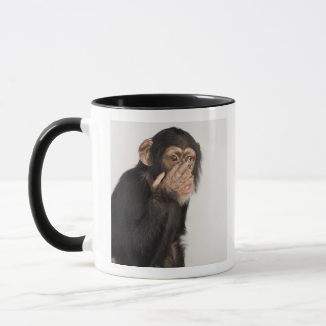 Mug Singe frottant son visage (Gauche)