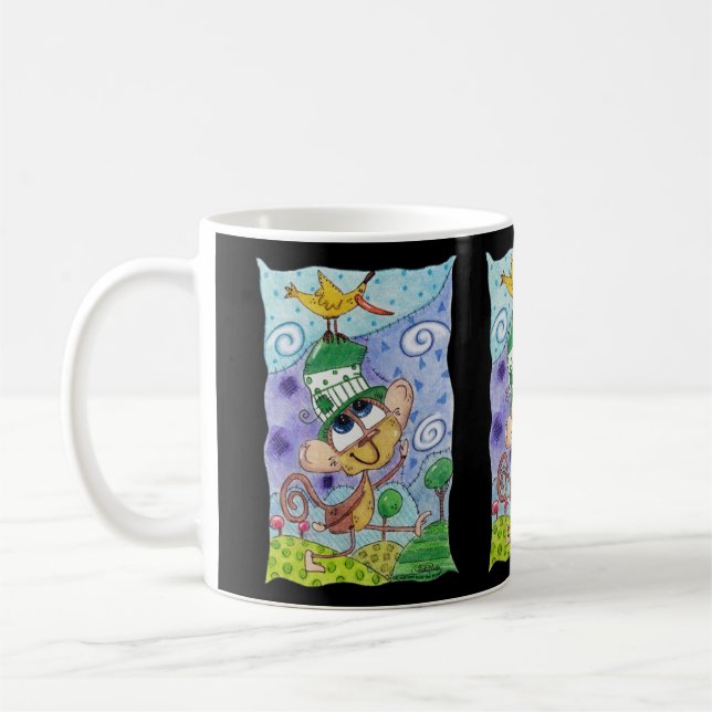 Mug Singe funky et Banana Bird (Gauche)