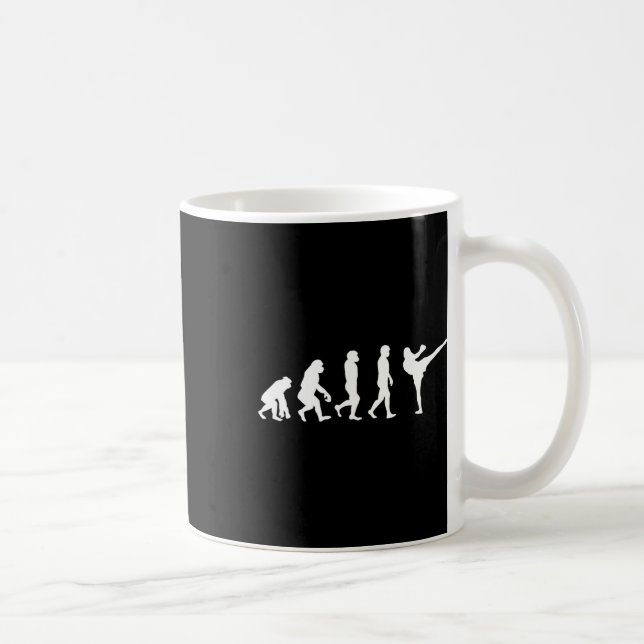 Mug Singe humain drôle d'évolution de gorille Karaté B (Droite)