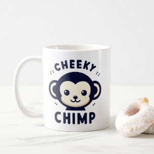 Mug Singe minimaliste soyeux à la pointe