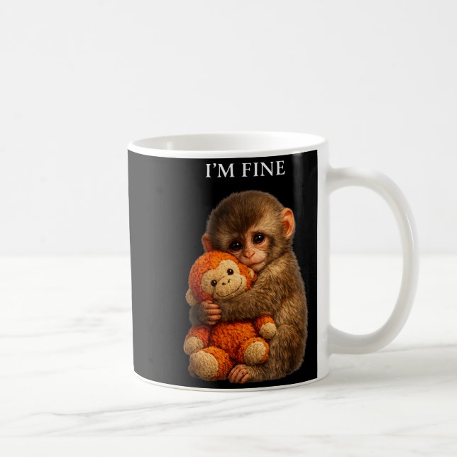 Mug singe poing bébé mignon animal drôle  (Droite)