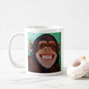 Mug Singe souriant au chimpanzé Imprimer