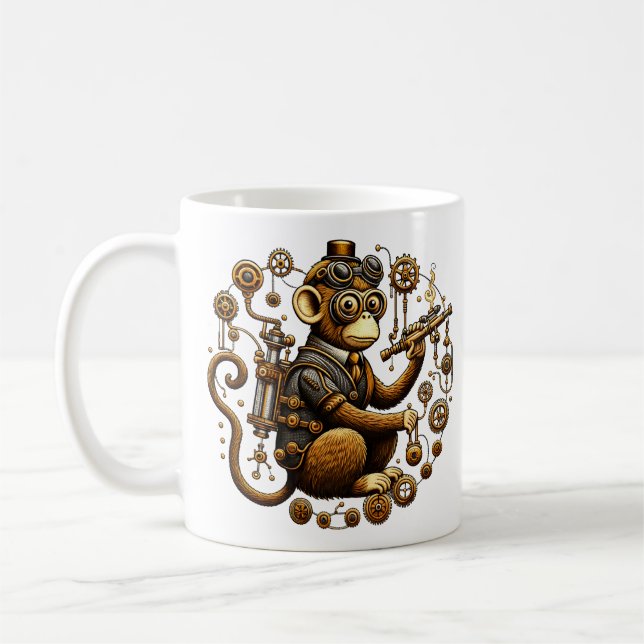 Mug Singe Steampunk avec Ray Gun (Gauche)