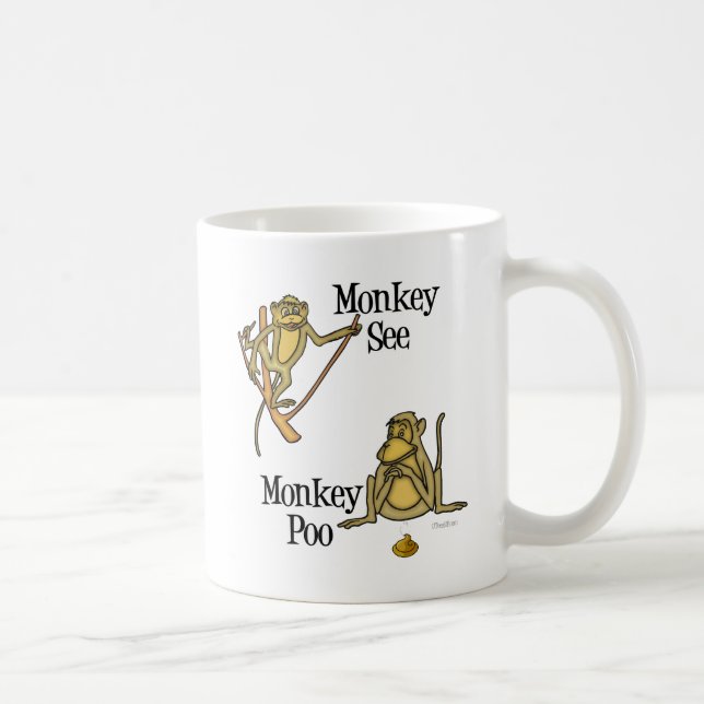 Mug Singe Voir Singe Pot (Droite)