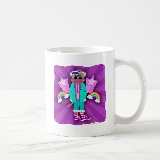 Mug Singes Chaussette Totalement Eighties (Droite)
