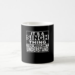 Mug SINGH Nom de famille Cadeau personnalisé