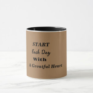 Mug Sip & Savourez Gratitude avec chaque Sip