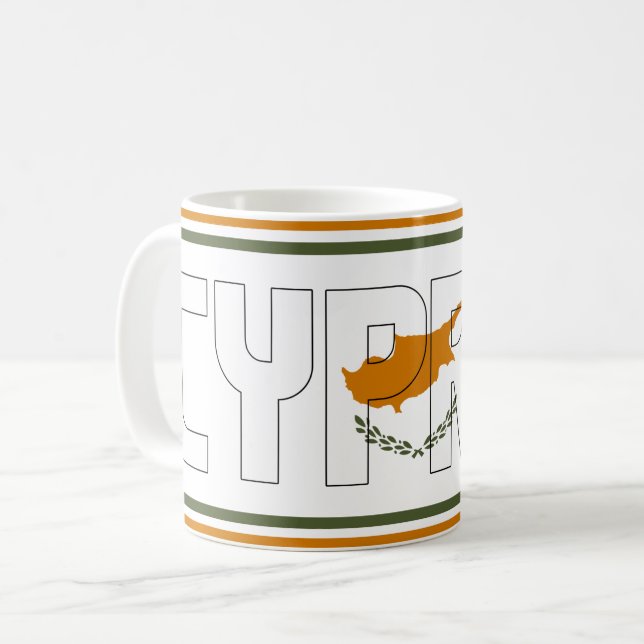 Mug Sippin' avec Chypre patriotique (Devant gauche)
