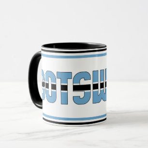 Mug Sippin' avec le café patriotique du Botswana