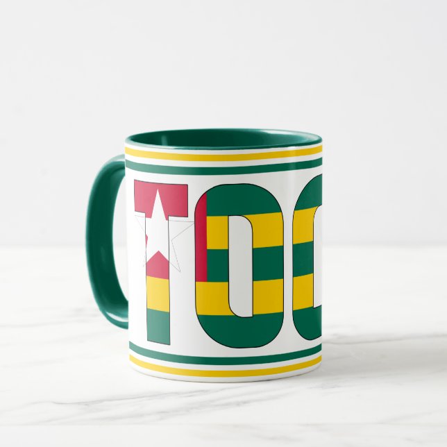 Mug Sippin' avec le Togo Patriotic Café (Devant gauche)