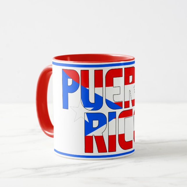Mug Sippin' avec Porto Rico Patriotic Coffee (Devant gauche)