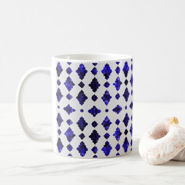 Mug Sips patrimoniaux - Style marocain géométrique (Avec donut)