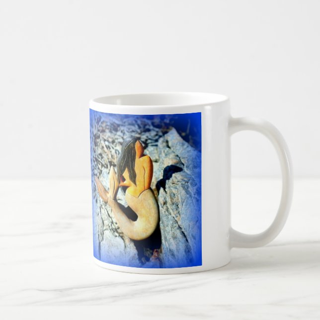 Mug sirène à poil noir (Droite)