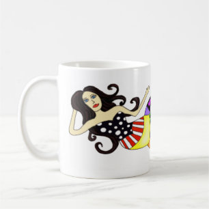 Mug Sirène colorée de MER-Tasse