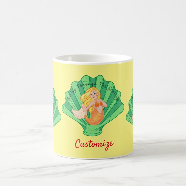 Mug Sirène de coquille de saint Jacques Thunder_Cove   (Centre)