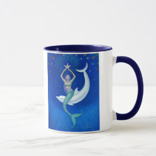 Mug Sirène de lune de dauphin