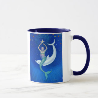Mug Sirène de lune de dauphin