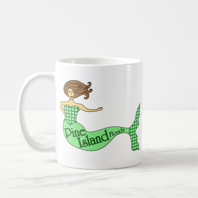 Mug Sirène d'île de pin, la Floride (Gauche)