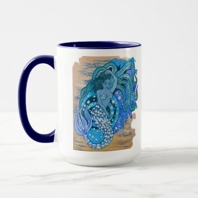 Mug Sirène et poulpe (Gauche)