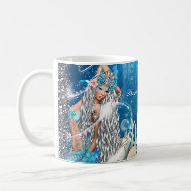 Mug Sirène Fantasy Blonde Plage Enchantée (Gauche)