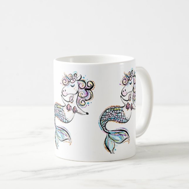 Mug Sirène Licorne (Devant droit)