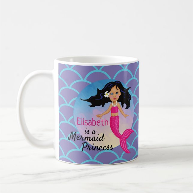 Mug Sirène Magique Sous La Mer Anniversaire (Gauche)