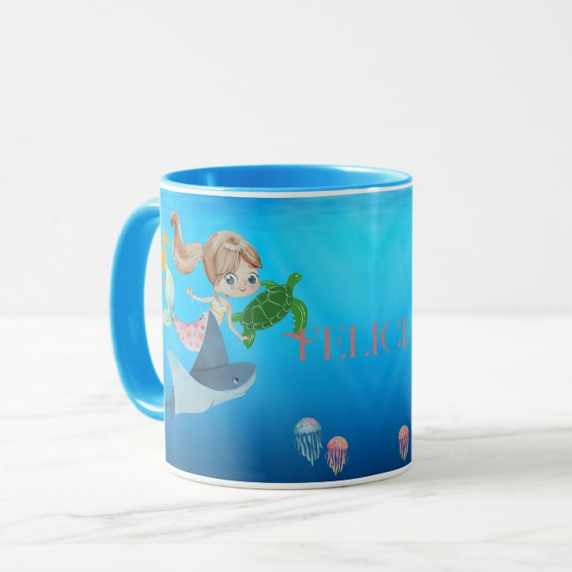 Mug Sirène personnalisée (Devant gauche)