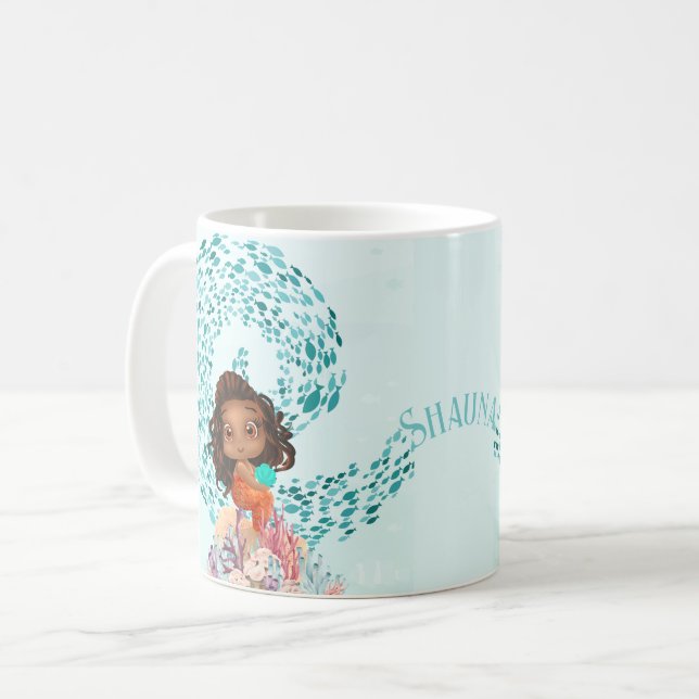 Mug Sirène personnalisée (Devant gauche)