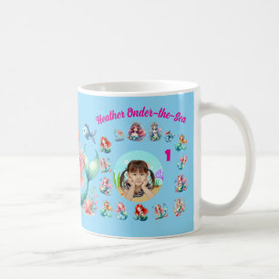 Mug Sirènes sous l'océan Photo souvenir pour 1er anniv