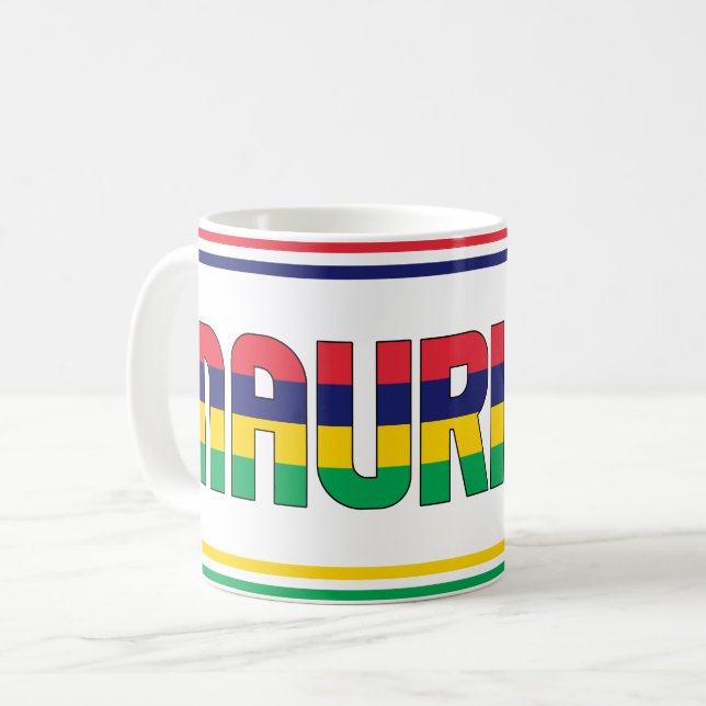 Mug Siroter avec le café patriotique de Maurice (Devant gauche)