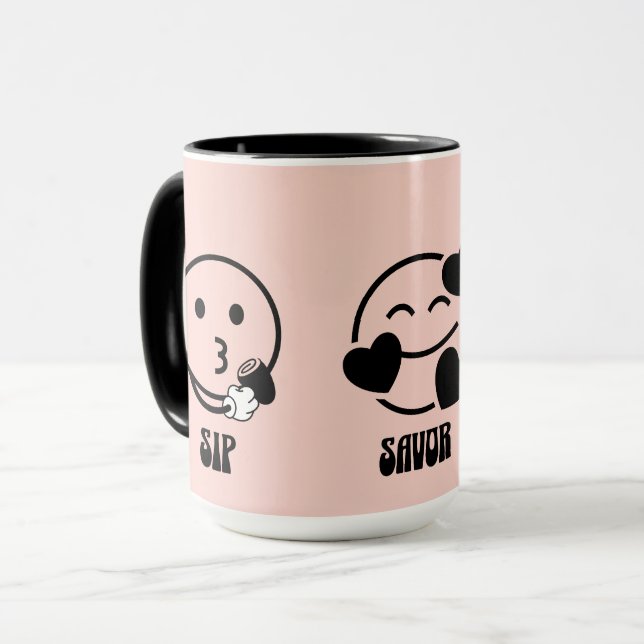 Mug "Sirotez, Savourez, Souriez"  (Devant gauche)