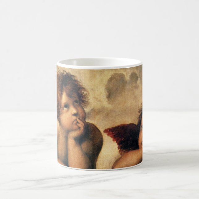 Mug Sistine Madonna Angels par Raphael Sanzio (Centre)