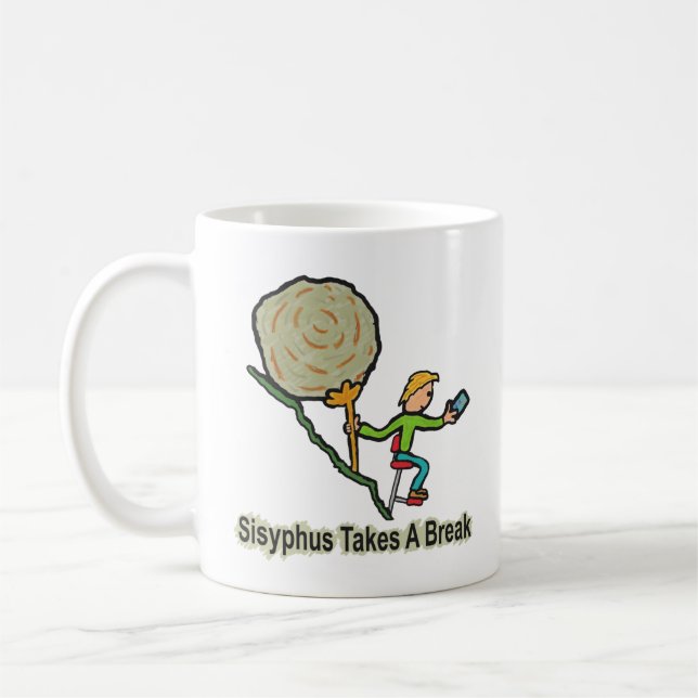Mug Sisyphus Prend Une Pause (Gauche)