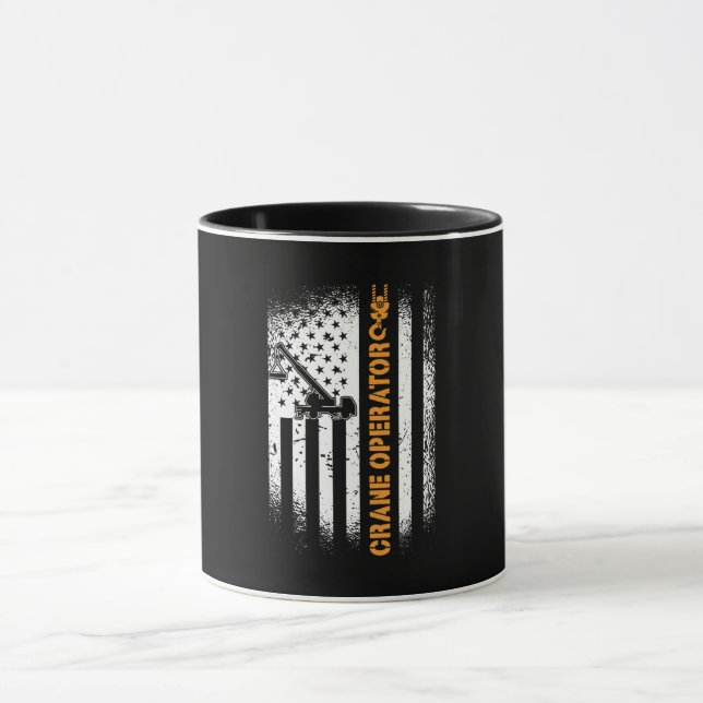 Mug Site de construction d'un exploitant de grue Drape (Centre)