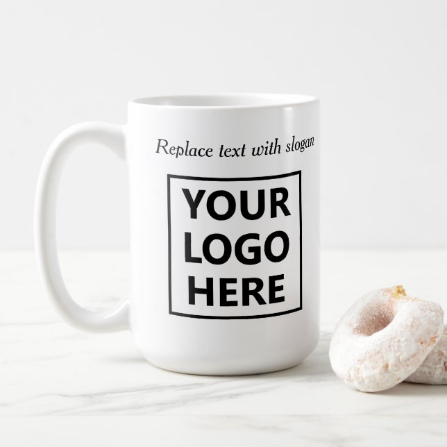 Mug Site Web de Slogan de Logo Commercial Promotionnel (Avec donut)