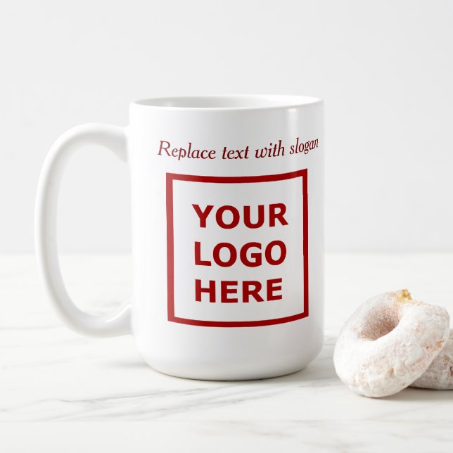Mug Site Web de Slogan de Logo Commercial Promotionnel (Avec donut)