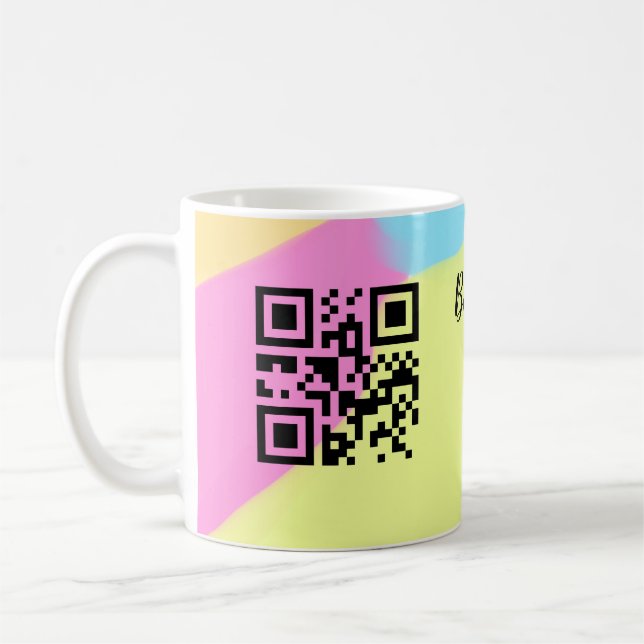 Mug site web simple de société commerciale code-barres (Gauche)