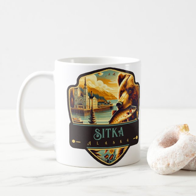 Mug Sitka, Alaska | Vintage (Avec donut)